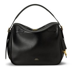 Torebka Polo Ralph Lauren. Czarne torebki klasyczne damskie Polo Ralph Lauren, bez wzorów, bez dodatków. Za 2,749.00 zł.