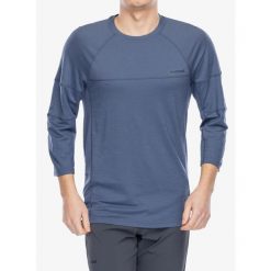 Koszulka rowerowa męska Smartwool Mountain Bike 3/4 Sleeve Jersey. Niebieskie t-shirty sportowe męskie Smartwool, m, z jersey, bez ramiączek, rowerowe. Za 287.99 zł.