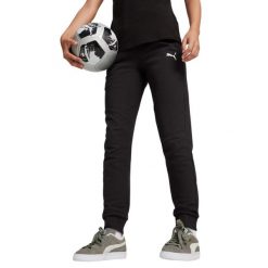 Damskie Spodnie Do Biegania Team Goal Casuals. Czarne spodnie materiałowe damskie Puma, bez wzorów, z bawełny. Za 220.65 zł.