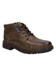 Josef Seibel Skórzane botki "Tinens 01" w kolorze brązowym do kostki rozmiar: 45. Brązowe buty zimowe męskie Josef Seibel, bez zapięcia. Za 329.95 zł.