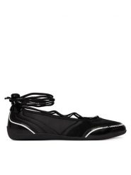 KARL LAGERFELD Baleriny Altia KL66111 Czarny. Czarne baleriny damskie Karl Lagerfeld, bez wzorów, ze skóry, bez obcasa. Za 799.99 zł.