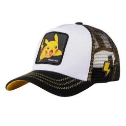 Męska Czapka Z Daszkiem Pokemon Pikachu Two Tone Trucker Cap. Czarne czapki męskie CapsLab, bez wzorów. Za 186.99 zł.