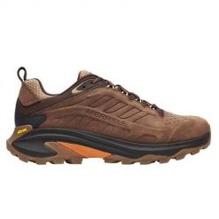 Buty trekkingowe męskie Merrell Moab Speed 2 Ltr Wp. Brązowe buty trekkingowe męskie MERRELL, z materiału, bez zapięcia, trekkingowe. Za 695.00 zł.