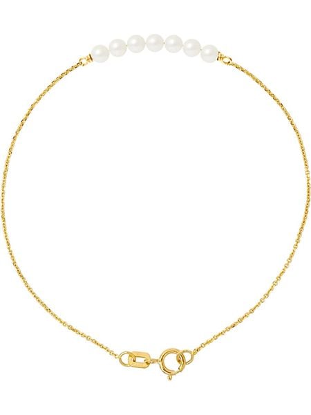 Pearline Złota bransoletka z perłami rozmiar: onesize. Białe bransoletki damskie Pearline, złote. Za 321.45 zł.