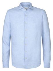 PROFUOMO Koszula - Slim fit - w kolorze błękitnym rozmiar: 38. Niebieskie koszule męskie PROFUOMO, bez wzorów, ze lnu, bez kołnierzyka, bez ramiączek. Za 215.21 zł.