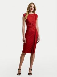 LAUREN RALPH LAUREN Sukienka koktajlowa 200973601002 Czerwony Slim Fit. Czerwone sukienki damskie Lauren Ralph Lauren, bez wzorów, z syntetyku, wizytowe, bez kołnierzyka, bez ramiączek. Za 679.99 zł.