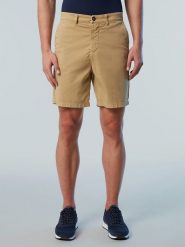 North Sails Szorty chino "Star" w kolorze jasnobrązowym rozmiar: 34. Brązowe szorty męskie North Sails, z bawełny, bez kołnierzyka. Za 175.67 zł.