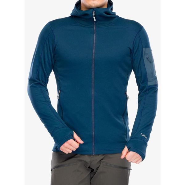 Bluza polarowa męska Rab Modulus Hoody. Niebieskie bluzy bez kaptura męskie RAB, m, z polaru. Za 461.99 zł.