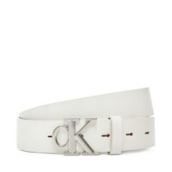 Pasek Damski Calvin Klein Jeans. Białe paski damskie Calvin Klein Jeans, bez wzorów, z jeansu. Za 199.99 zł.
