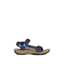 Sandały turystyczne damskie Terra Fi Lite Women. Niebieskie obuwie trekkingowe damskie Teva, bez wzorów, bez obcasa. Za 335.99 zł.