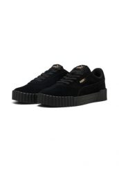 Buty sportowe damskie Puma Carina 3.0 SD Black-Gold (40072101). Czarne buty sportowe na co dzień damskie Puma, bez wzorów, z gumy, do biegania. Za 229.99 zł.