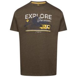 T-shirt Trespass Thelon. Białe t-shirty męskie Trespass, m, bez wzorów, z bawełny, bez kołnierzyka. Za 88.00 zł.