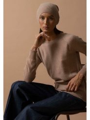 Perfect Cashmere Kaszmirowy sweter w kolorze beżowym rozmiar: S. Brązowe swetry klasyczne damskie Perfect Cashmere, s, z kaszmiru, bez kołnierzyka. Za 383.80 zł.