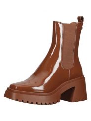 Steve Madden Skórzane sztyblety w kolorze jasnobrązowym rozmiar: 40. Brązowe botki damskie Steve Madden, sportowe, bez obcasa, bez zapięcia. Za 255.94 zł.