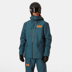 Kurtka narciarska Helly Hansen Garibaldi 2.0. Zielone kurtki męskie Helly Hansen, l, bez wzorów, bez kaptura, narciarskie. W wyprzedaży za 1,689.00 zł.