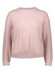 ONLY Sweter w kolorze jasnoróżowym rozmiar: M. Różowe swetry klasyczne damskie Only, m, z materiału, bez kołnierzyka. Za 113.99 zł.