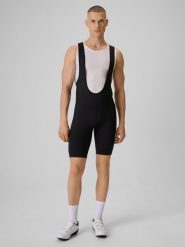 4F Spodenki kolarskie z żelową wkładką męskie - czarne XL. Czarne szorty męskie 4f, bez wzorów, z materiału. Za 279.99 zł.