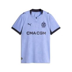 Koszulka trzecia dla kobiet OM 2026/27. Fioletowe bluzki sportowe damskie Puma, l, z materiału, bez kołnierzyka, bez ramiączek. Za 431.00 zł.