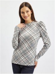 Orsay Sweter w kolorze szaro-kremowym rozmiar: M. Brązowe swetry klasyczne damskie ORSAY, m, bez kołnierzyka. Za 65.85 zł.