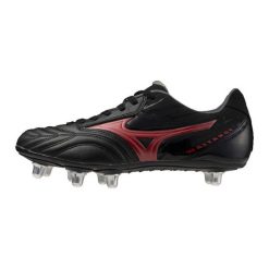 Buty do rugby Mizuno Waitangi PS. Czarne buty sportowe na co dzień damskie Mizuno, z materiału, bez zapięcia, do biegania. Za 541.90 zł.