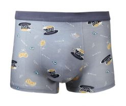Bokserki Obcisłe, Szare w Kawę, Ciasteczka, Przerwa, Bawełniane, Majtki z Elastanem -ALTIES. Szare bokserki męskie Alties, bez wzorów, z bawełny. Za 35.00 zł.