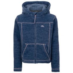 Bluza Polarowa Dla Dziewczynki Cossie. Niebieskie bluzy z kapturem damskie Trespass, na zimę, z materiału. Za 174.99 zł.