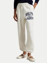 Polo Ralph Lauren Spodnie dresowe 211971758002 Biały Tapered Fit. Białe spodnie dresowe damskie Polo Ralph Lauren, xl, bez wzorów, z bawełny. Za 739.99 zł.