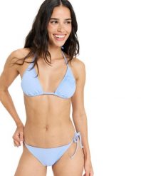 Dwuczęściowy zestaw kąpielowy dla Kobiety BEACH CLASSICS. Fioletowe bikini damskie Roxy, bez wzorów. Za 216.90 zł.