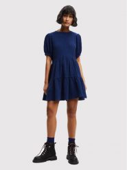 Desigual Sukienka codzienna Luna 22WWVW73 Granatowy Regular Fit. Niebieskie sukienki damskie Desigual, na co dzień, l, bez wzorów, z syntetyku, bez kołnierzyka, bez ramiączek, proste. Za 279.99 zł.
