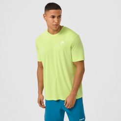 SLICE II T-Shirt Men. Niebieskie t-shirty męskie HEAD, s, bez wzorów, bez kołnierzyka. W wyprzedaży za 189.00 zł.