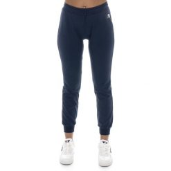 Bluza lekki z bawełna z kieszenie na co dzień. Niebieskie bluzy bez kaptura damskie LEONE 1947 APPAREL, z bawełny. W wyprzedaży za 89.72 zł.