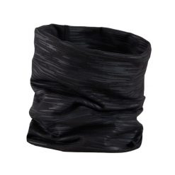 Komin do biegania Kiprun Warm+ ocieplany. Czarne szaliki i kominy damskie KIPRUN, bez wzorów, z elastanu. Za 29.99 zł.