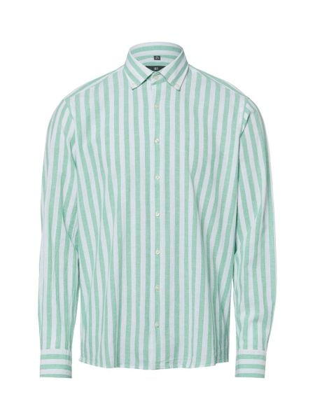 Nils Sundström koszula casual z lnem Mężczyźni Modern Fit Bawełna zielony, XXL. Zielone koszule męskie Nils Sundström, m, bez wzorów, z bawełny, bez kołnierzyka, bez ramiączek. Za 139.95 zł.