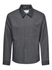 ONLY & SONS Kurtka koszulowa "Miro" w kolorze ciemnoszarym rozmiar: S. Szare kurtki męskie Only & Sons, s, bez wzorów, bez kaptura. Za 136.45 zł.
