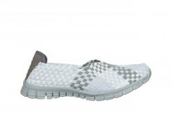 Półbuty Rock Bara White Grey Mix 032927, Biały, Materiał - 39. Białe półbuty damskie Rock Spring, bez wzorów, z materiału, rockowe, bez obcasa. W wyprzedaży za 164.99 zł.