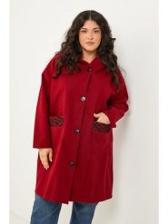 Curvy Lady Kurtka przejściowa w kolorze czerwonym rozmiar: 44/46. Czerwone kurtki damskie Curvy Lady, bez wzorów, bez kaptura. Za 230.59 zł.