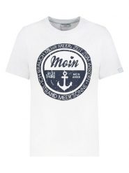 Eight2Nine Koszulka w kolorze białym rozmiar: M. Białe bluzki damskie Eight2Nine, m, bez wzorów, z bawełny, bez kołnierzyka, bez ramiączek. Za 43.99 zł.