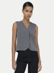 ONLY Kamizelka garniturowa Jackie 15364317 Szary Regular Fit. Szare kamizelki damskie Only, z syntetyku. Za 159.99 zł.