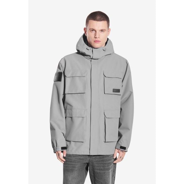 Kurtka turystyczna męska Prosto Cargo zimowa. Szare kurtki męskie Prosto., na zimę, m, bez wzorów, bez kaptura. W wyprzedaży za 217.99 zł.