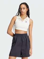 Adidas Top w kolorze kremowym rozmiar: L. Brązowe topy damskie Adidas, l, bez wzorów, bez kołnierzyka. Za 109.26 zł.