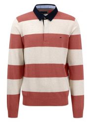 FYNCH-HATTON Koszulka polo w kolorze kremowo-jagodowym rozmiar: S. Czerwone koszulki polo męskie Fynch-Hatton, s, bez wzorów, z bawełny, bez ramiączek. Za 143.99 zł.