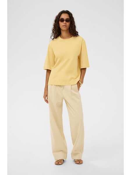 Soaked in Luxury Koszulka w kolorze żółtym rozmiar: M. Żółte bluzki damskie Soaked in Luxury, m, bez wzorów, bez kołnierzyka. Za 104.99 zł.