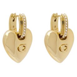 Kolczyki Coach. Żółte kolczyki damskie Coach, złote. Za 639.99 zł.