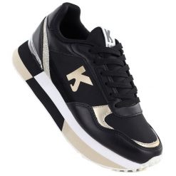 Skórzane półbuty damskie sportowe czarne Kobbo 100102. Czarne półbuty damskie Kobbo, bez wzorów, ze skóry, sportowe, bez obcasa. Za 219.99 zł.