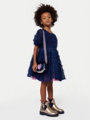 Billieblush Sukienka codzienna U20517 Granatowy Regular Fit. Niebieskie sukienki dziewczęce Billieblush, bez wzorów, z syntetyku, bez ramiączek. Za 239.99 zł.