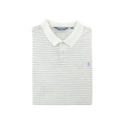 Koszulka polo męska z krótkim rękawem Polo Ralph Lauren. Białe koszulki polo męskie Ralph Lauren, m, bez wzorów, z meshu, bez ramiączek. Za 122.16 zł.