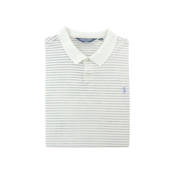 Koszulka polo męska z krótkim rękawem Polo Ralph Lauren. Białe koszulki polo męskie Ralph Lauren, m, bez wzorów, z meshu, bez ramiączek. Za 122.16 zł.
