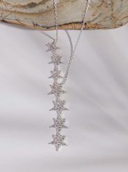 Lodie Silver Srebrny naszyjnik z cyrkoniami - dł. 43 cm rozmiar: onesize. Szare naszyjniki damskie Lodie Silver, srebrne. Za 77.45 zł.
