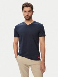 Beverly Hills Polo Club T-Shirt W126-BHMTS-1019-19X Granatowy Regular Fit. Niebieskie koszulki polo męskie Beverly Hills Polo Club, m, bez wzorów, bez ramiączek. Za 89.99 zł.