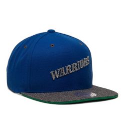 Czapka Golden State Warriors hwc melange patch. Niebieskie czapki męskie Mitchell & Ness, bez wzorów, sportowe. Za 202.00 zł.